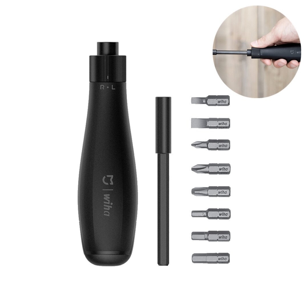 XIAOMI MIJIA Wiha 8 In 1 Ratchet Screwdriver Popup Design Household Screw Driver Repair Tool