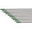10Pcs 175x2.4mm WP Green Welding Tungsten Electrode Welding Electrodes 4
