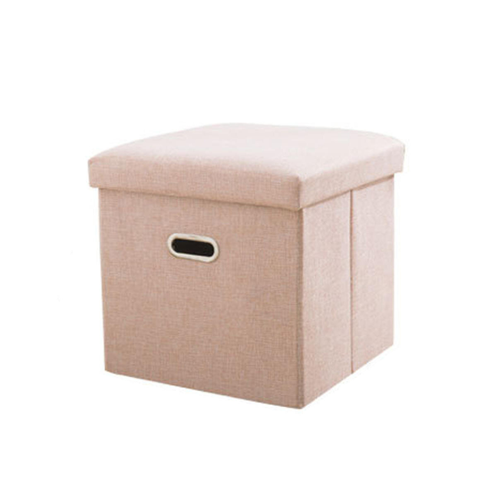 Multifunctional Foldable Fabric Storage Stool Bench Box Foot Stool Folding Chair