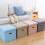 Multifunctional Foldable Fabric Storage Stool Bench Box Foot Stool Folding Chair 2