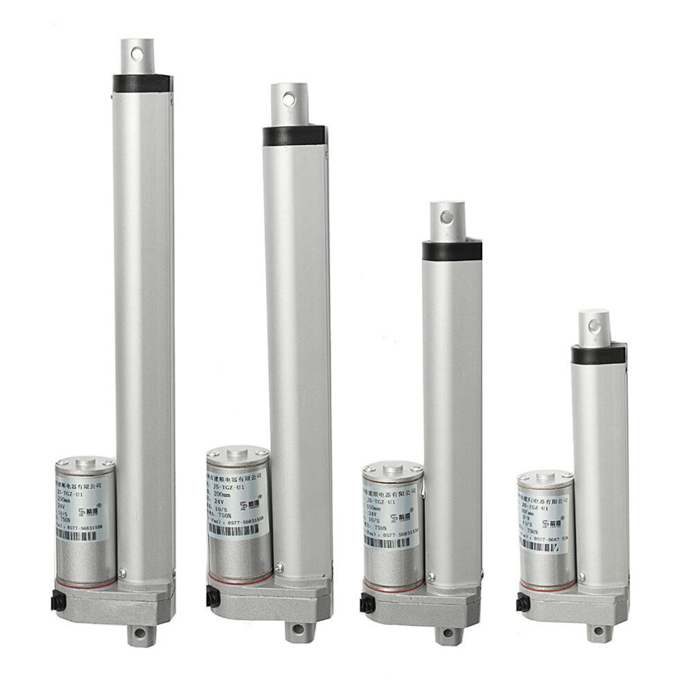 Dc 24V 750N 100Mm 150Mm 200Mm 250Mm Linear Actuator Motor 10Mm/S Silver 6900142264213