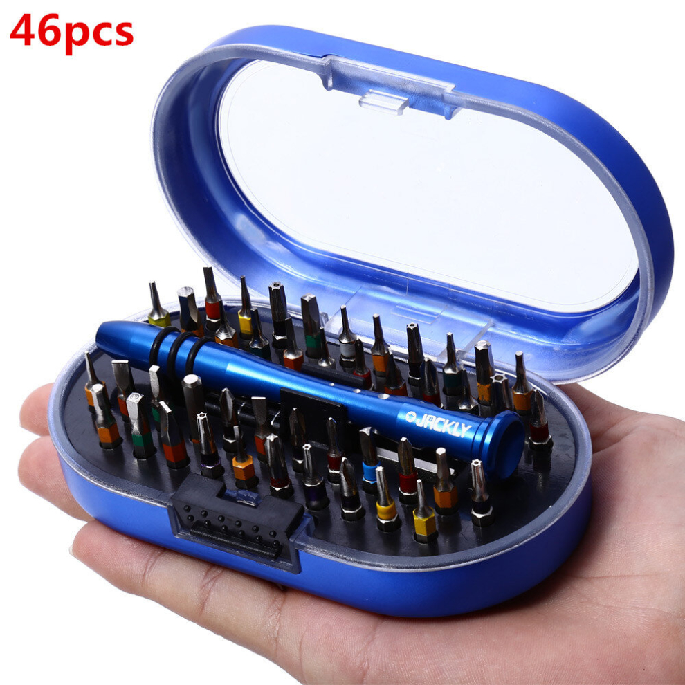 Jackly 46Pcs Ht0240acr Precision Screwdriver Electronic Equipment Repair Tool Set 6900104045423