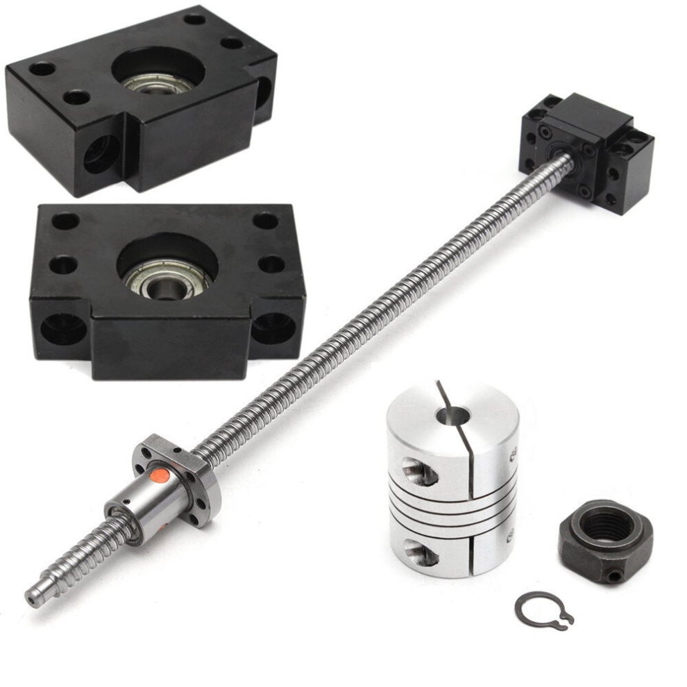 Sfu1204 400Mm Ball Screw With Bk10 Bf10 Ball Screw Support And Coupler 300742203418
