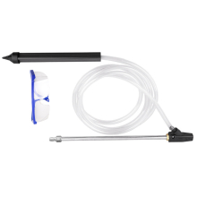 Drillpro 1/4 Inch Quick Connect Sandblasting Pressure Washer Blasting Nozzle Guns with Protect Glass Sand and Wet