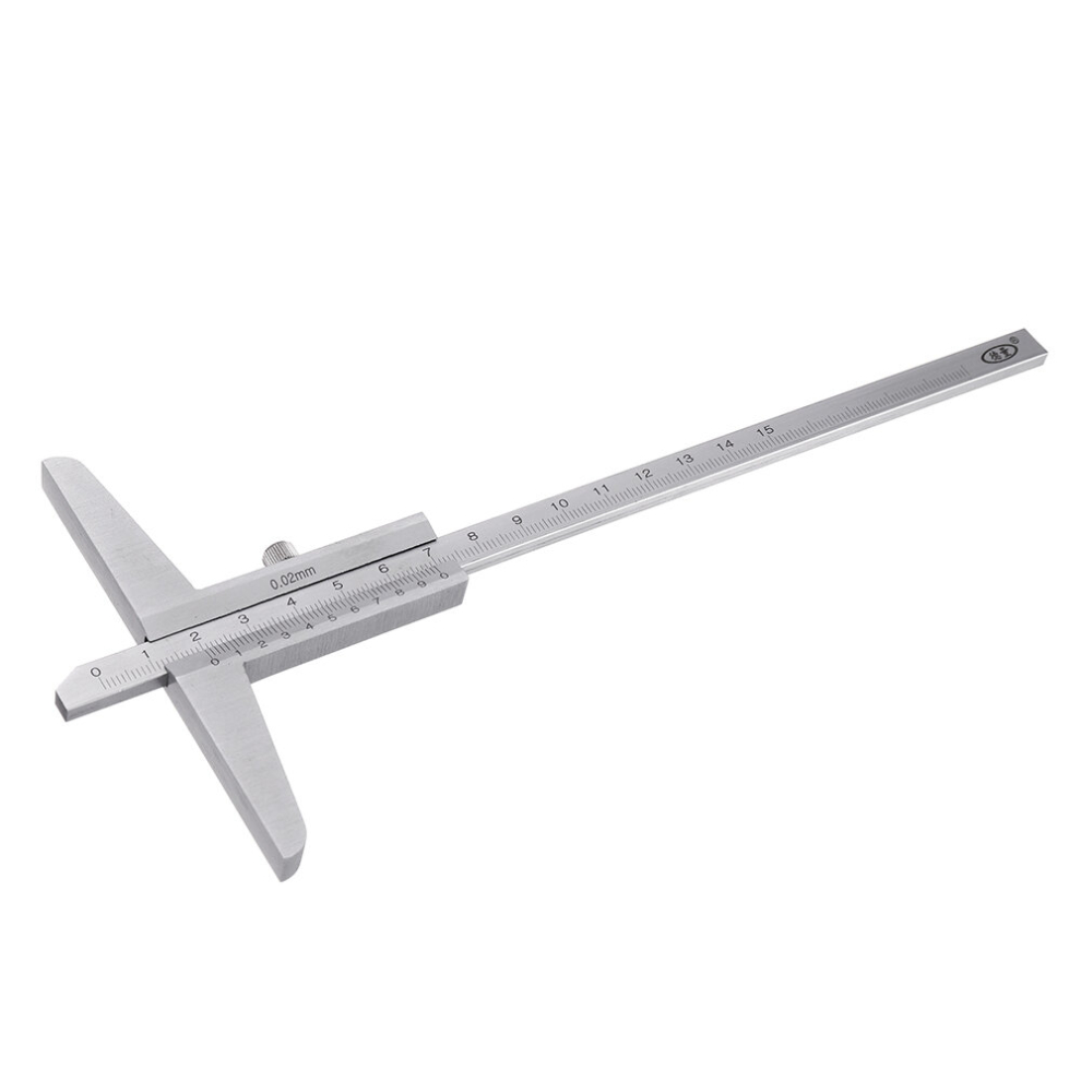 0-150/0-200/0-300Mm Vernier Depth Gauge Woodworking Depth Measuring Tool 6900064506217
