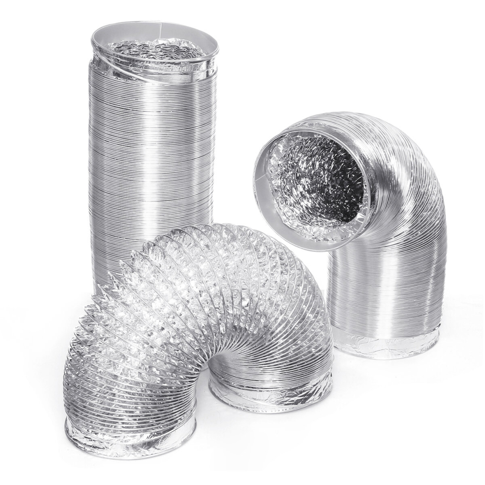 Flexible Non-Insulated Air Aluminum Ventilation Ducting Dryer Vent Hose Adapter For Kitchen 840166255728