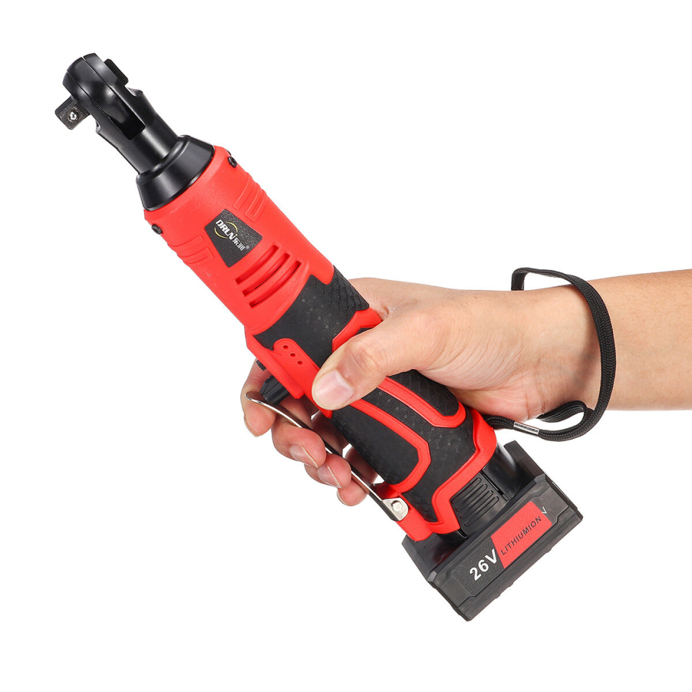 26V Rechargeable Cordless Electric Ratchet Wrench Right Angle Wrench 3/8'' Drive 6212811121889