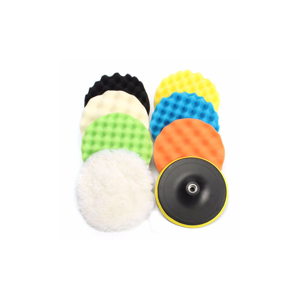 8Pcs 7 Inch Sponge Polishing Waxing Buffing Pads 190268983365