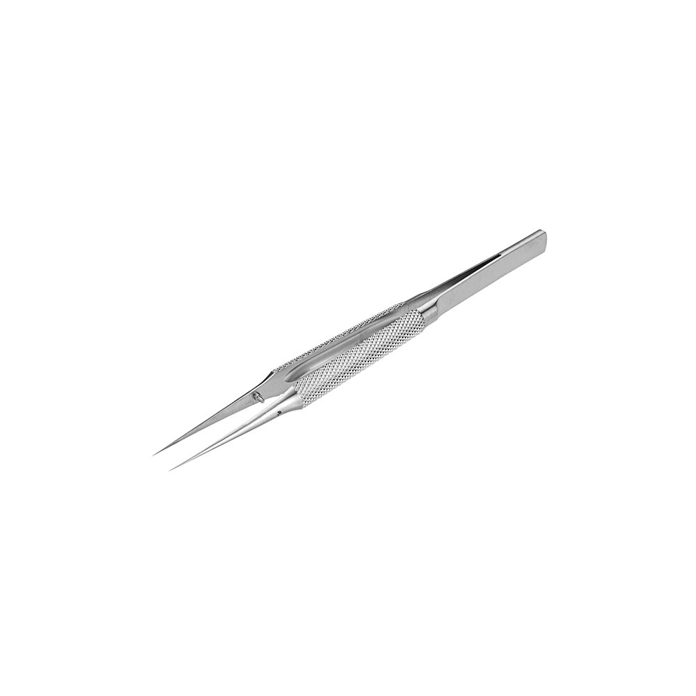Grey Straight Head Titanium Alloy Tweezers Professional Maintenance Tools 0.15Mm Edge Precision 791177477923