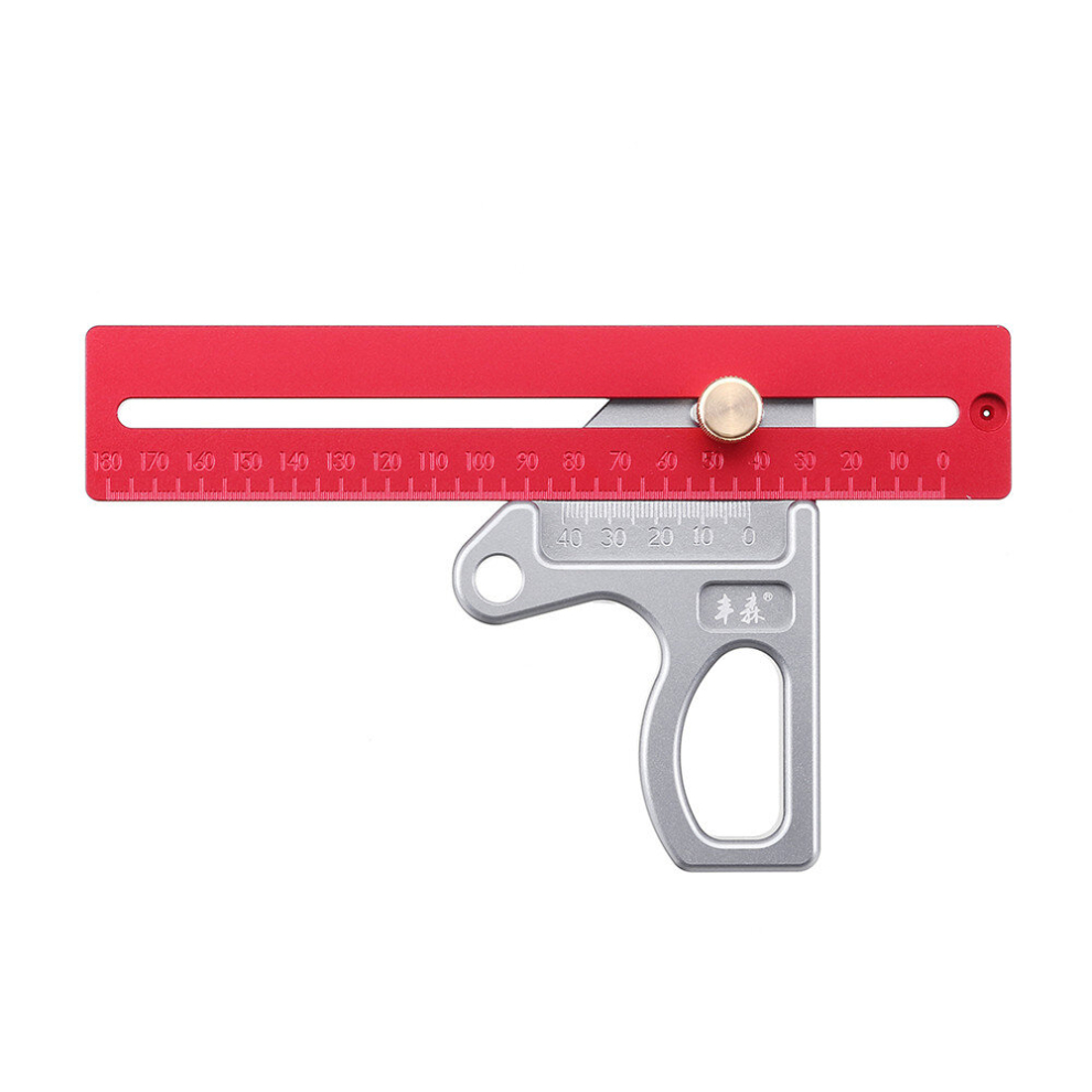 Drillpro Woodworking Angle Ruler 45/90 Degree Ruler Scribe Gauge Measuring Tool 652731307417