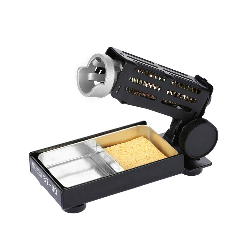 Gj St-90 Professional Soldering Iron Stand Holder Station Adjustable Elevation Angle Cleaning Sponge 791177504247