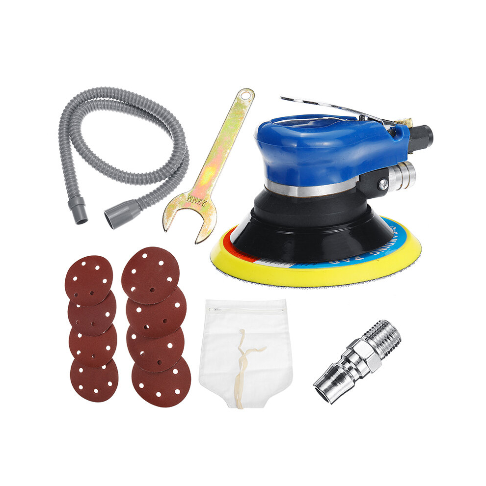 6 Inch Air Orbital Sander Dual Action Sander Pneumatic Drilling Polisher Grinding Sanding Tools Set 6906137059833
