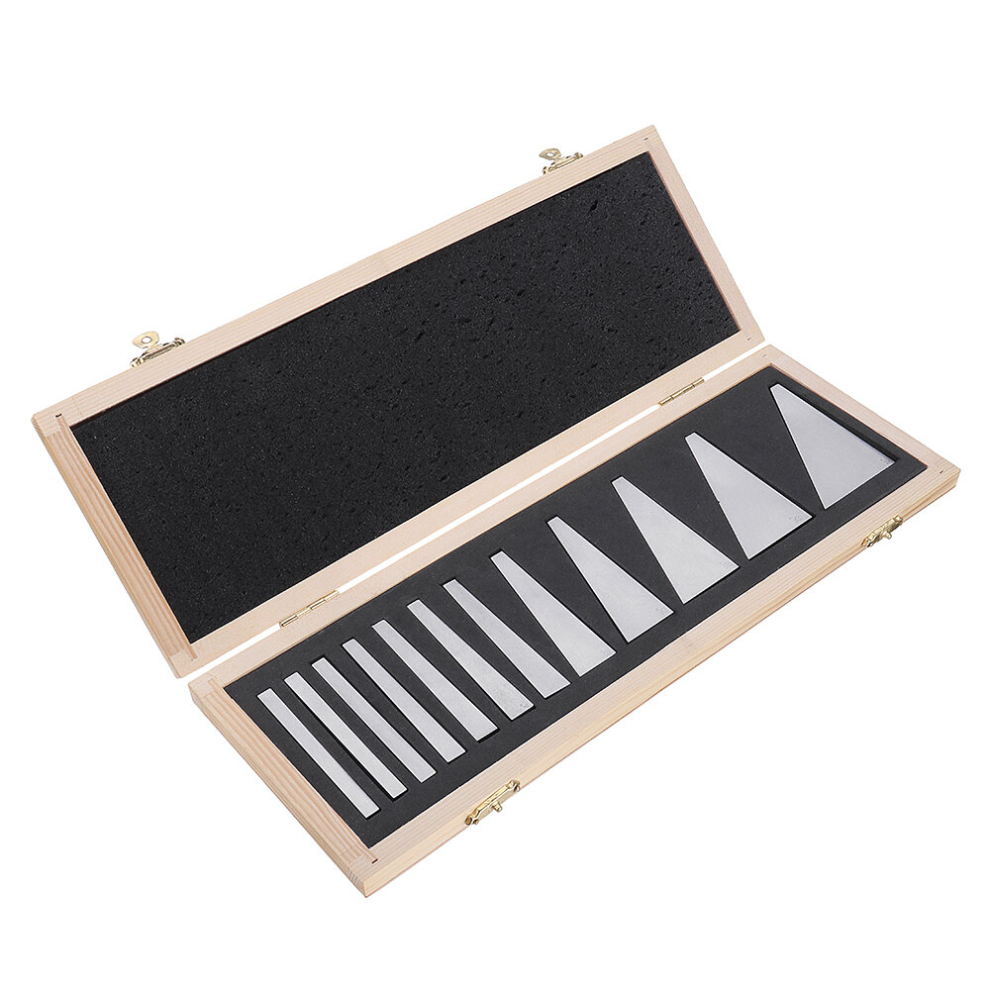 Machifit 12Pcs Precision Angle Block Set 1/4 To 30 Degree Lathe Gauge Milling Machinist Lathe Tools 6901250121757