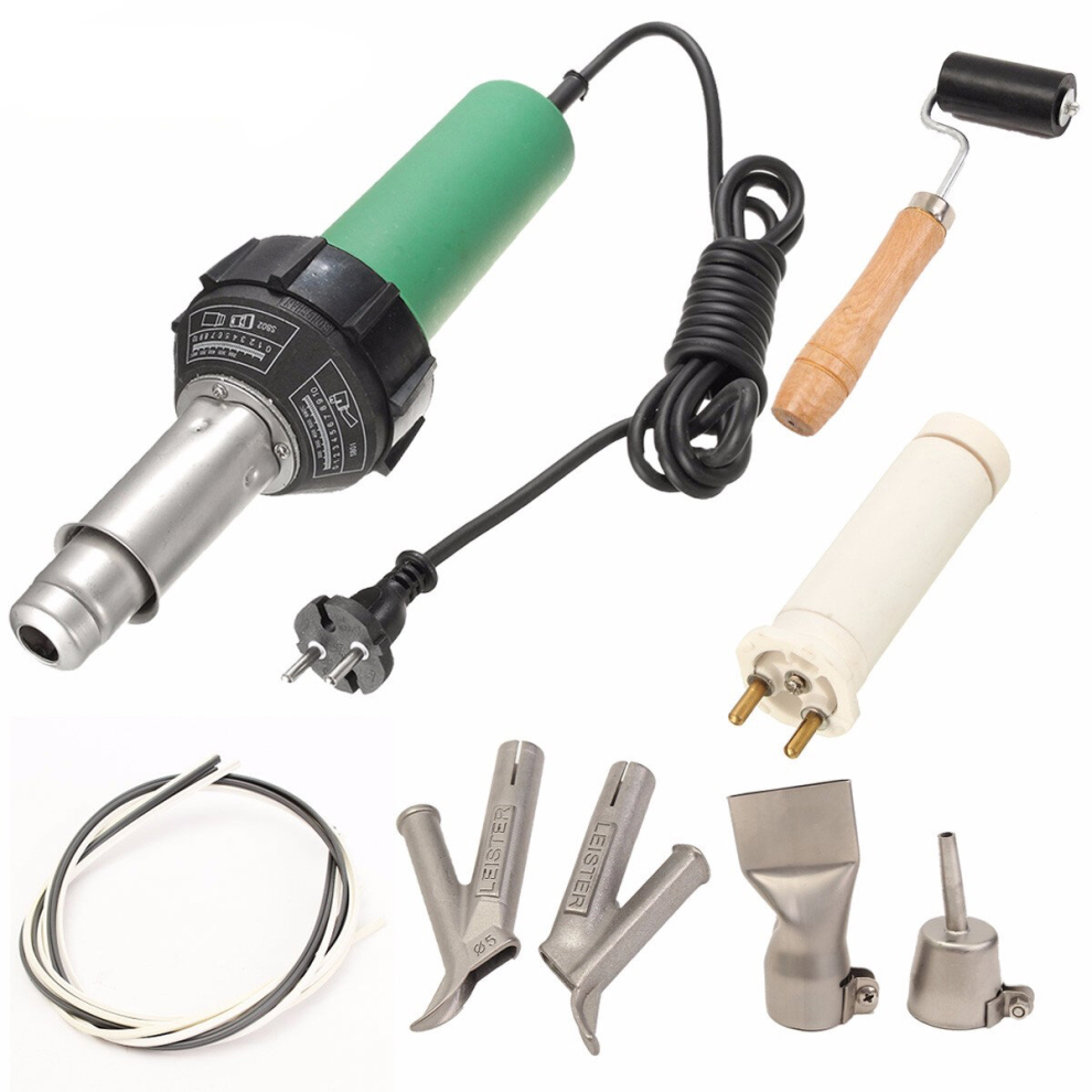 1600W Plastic Welding Hot Air Gun With 2Pcs Speed Welding Nozzle And Extra He Rod Welding 6914410549674