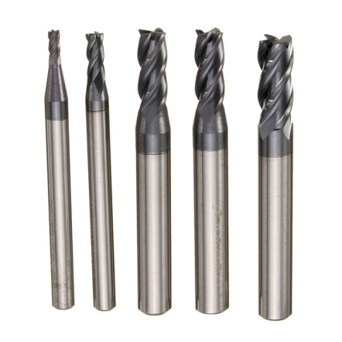 5pcs 2/3/4/5/6mm 4 Flute Tungsten End Mill Cutter 1