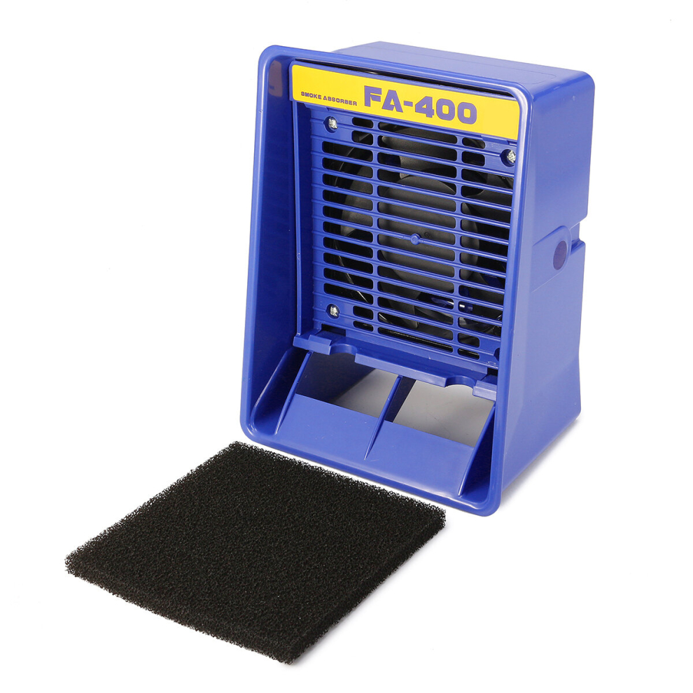 Fa-400 110V Soldering Iron Smoke Absorber Remover Fume Extractor Smoke Air Fan + 2 Filters 791177481197