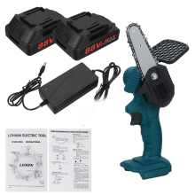 88VF Electric Saw Cordless One-Hand Chain Saws Woodworking Cutting Tool W/ 1 or 2pcs Battery