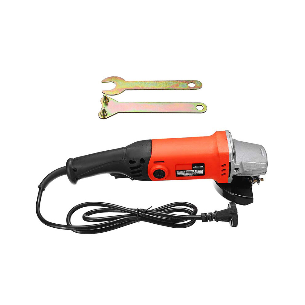 650W Electric Angle Grinder Polishing Polisher Grinding Cutting Tool With 2 Wrench 791177553108