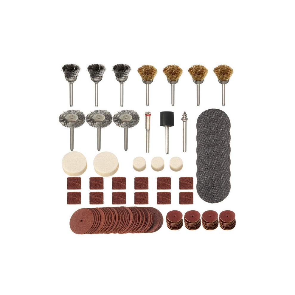 161Pcs Rotary Tool Accessory Bit Set For Dremel 1/8 Inch Grinding Polishing Tool 600182731909
