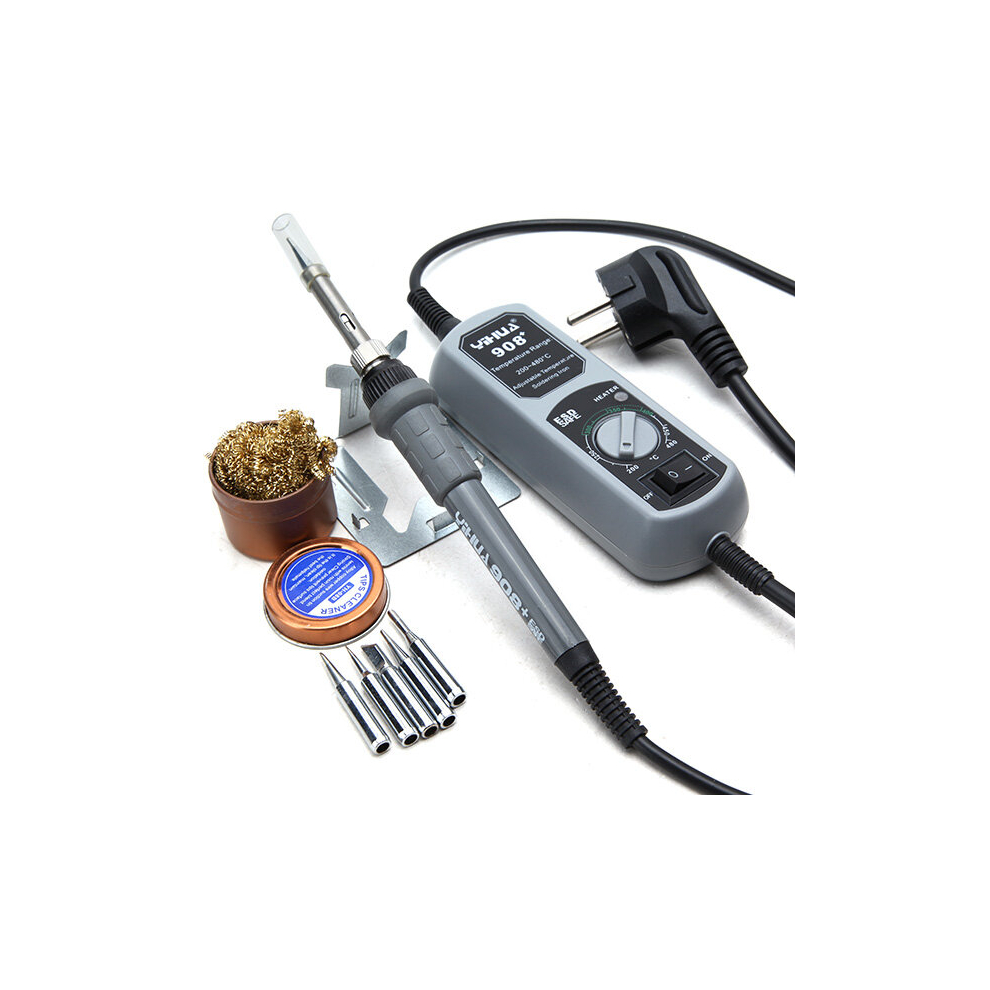 Yihua 908+ 110V 60W Us Plug Electric Iron Soldering Station Thermostat For Welding Rework Repair 791177502861