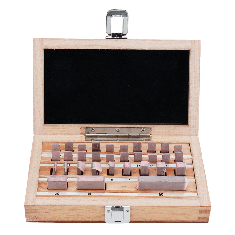 Woodworking 32Pcs Router Table Set Up Bar With Case Metric Gage Block Set 1.005-50Mm Din861 Measuring Block Gauge 6906142890629