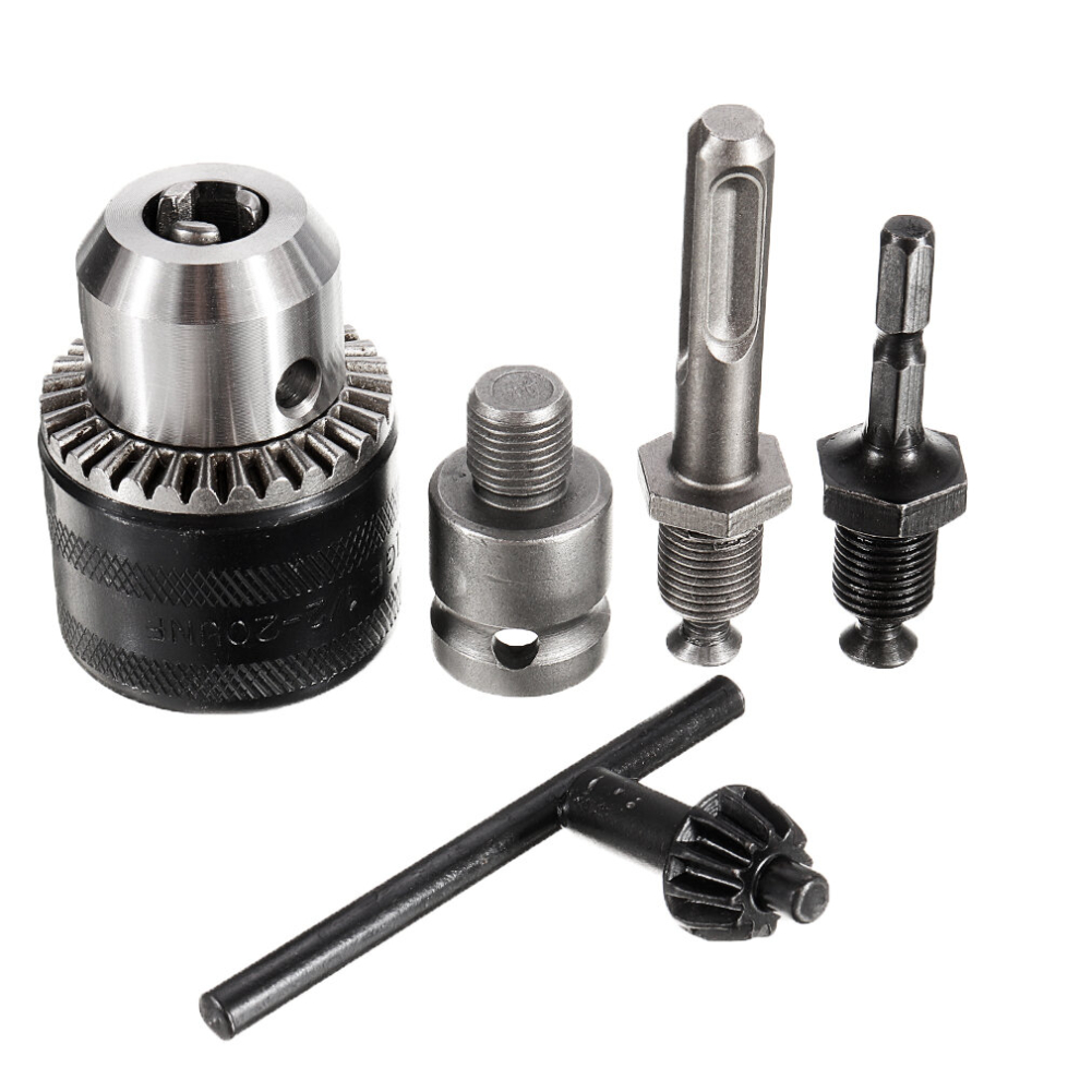 Drillpro 1.5-13Mm Drill Chuck Drill Adapter 1/2-20Unf Thread Changed Impact Wrench Into Eletric Dril 6901250538173