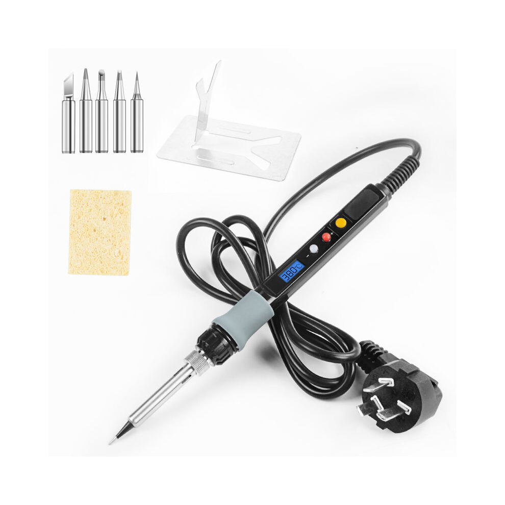 Handskit 220V 80W Digital Soldering Iron Soldering Iron Stand Soldeirng Iron Welding Tools With 5 Soldering Iron Tips 6900070391777