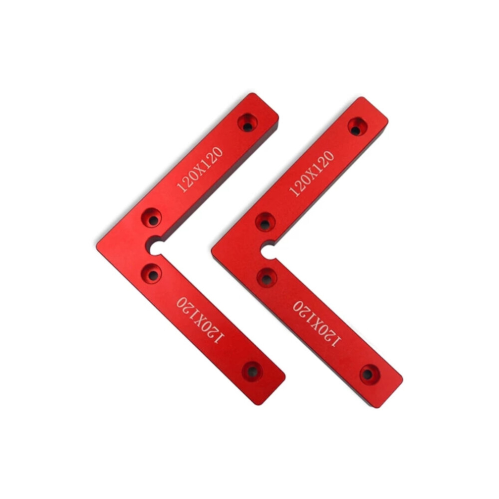 Drillpro 2Pcs Aluminum 90 Degree Precision Positioning L Squares Block 100/120/140Mm Positioning Right Angle Ruler Clamping Measure Tools 6900078825823