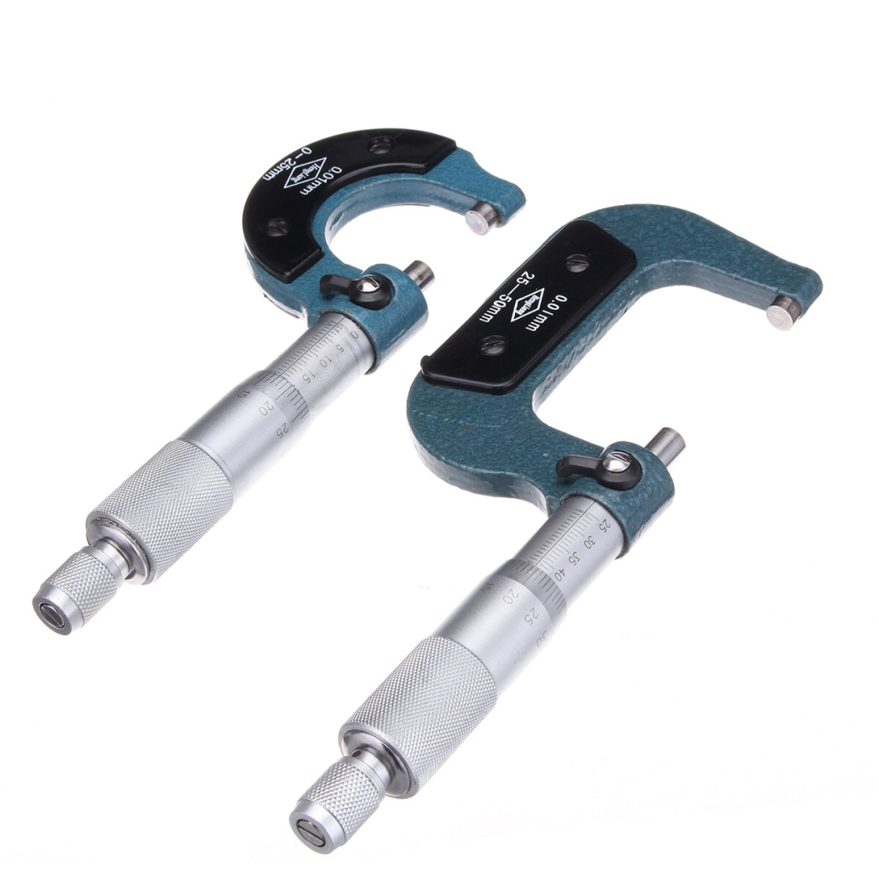 0-25Mm/25-50Mm Caliper Measuring Metric External Micrometer Graduation Micrometer With Case 838856475280