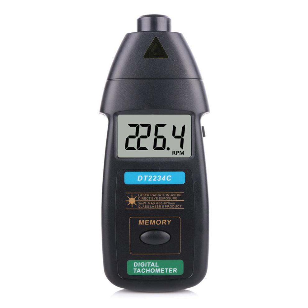 Dt2234c Digital Laser Tachometer Rpm Meter Non-Contact 2.5Rpm-99999Rpm Lcd Display Speed Meter Tester Speed 728990665527