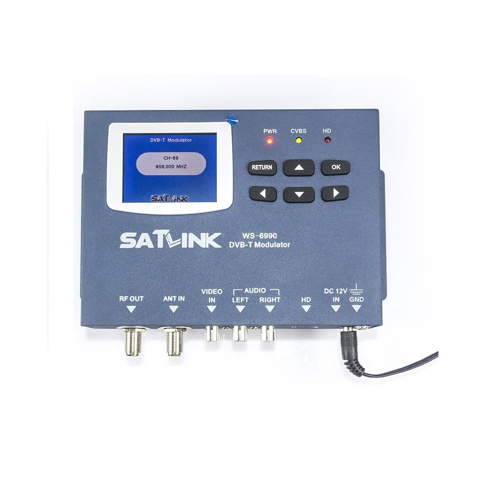 Satlink Ws-6990 Satlink Meter 1 Route Dvb-T Modulator/ Av/ Hdmi Satellite Finder Meter Ws6990 6900078266459