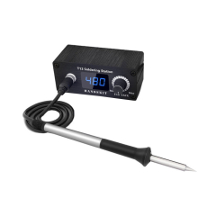 HANDSKIT T12 Soldering Station DC 19V-24V 72W Temperature Controller Digital Electronic Soldering Station Welding Iron Tools with T12-K Soldeing Tip