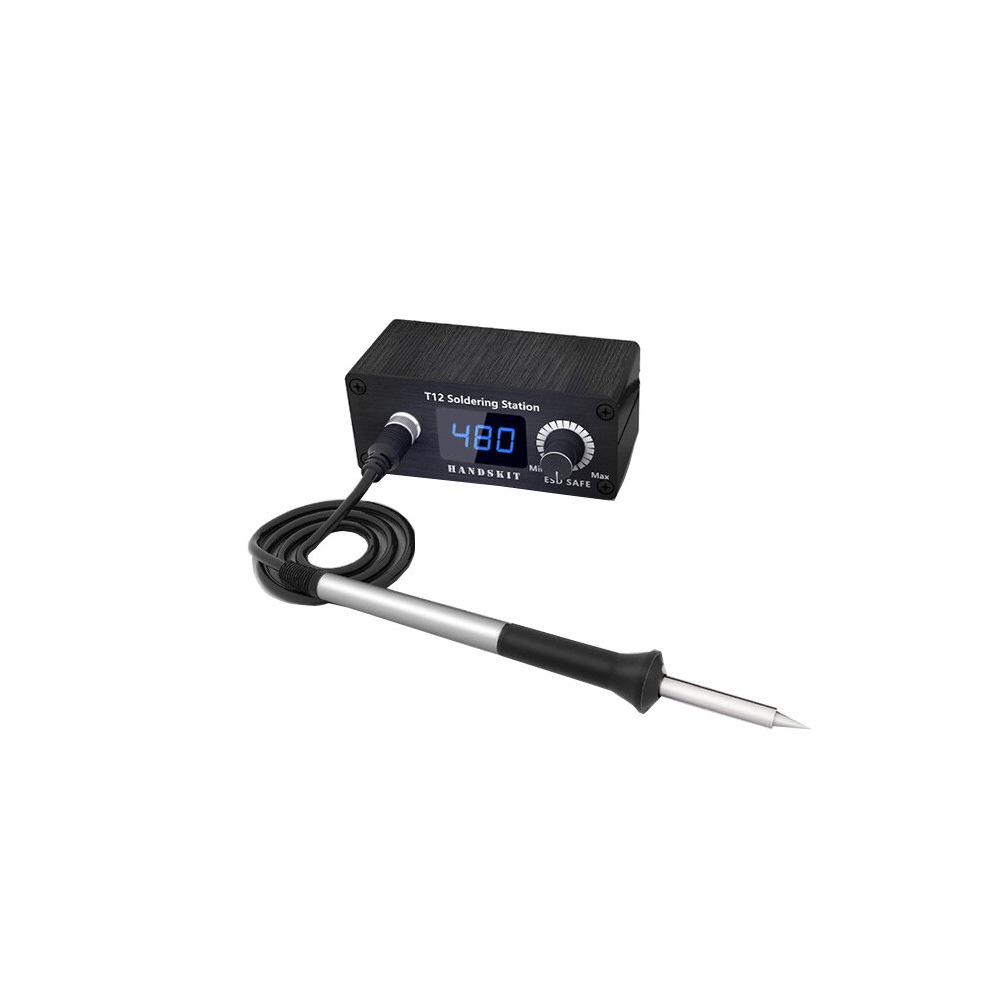 Handskit T12 Soldering Station Dc 19V-24V 72W Temperature Controller Digital Electronic Soldering Station Welding Iron Tools With T12-K Soldeing Tip 6906142574352