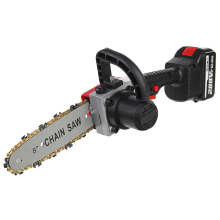 288V 8 Inch Cordless Electric Chain Saw Wood Cutter One-hand Saw Woodworking Tool Set