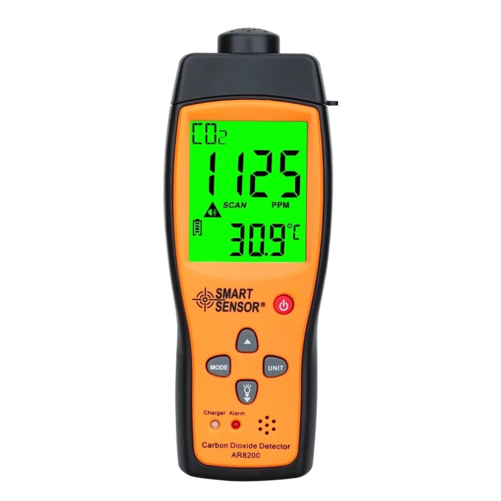 Ar8200 Professional Gas Analyzer Co2 Meter Monitor Gas Detector Carbon Dioxide Detector Indoor Air Quality Monitor Co2 Tester 8756055961835