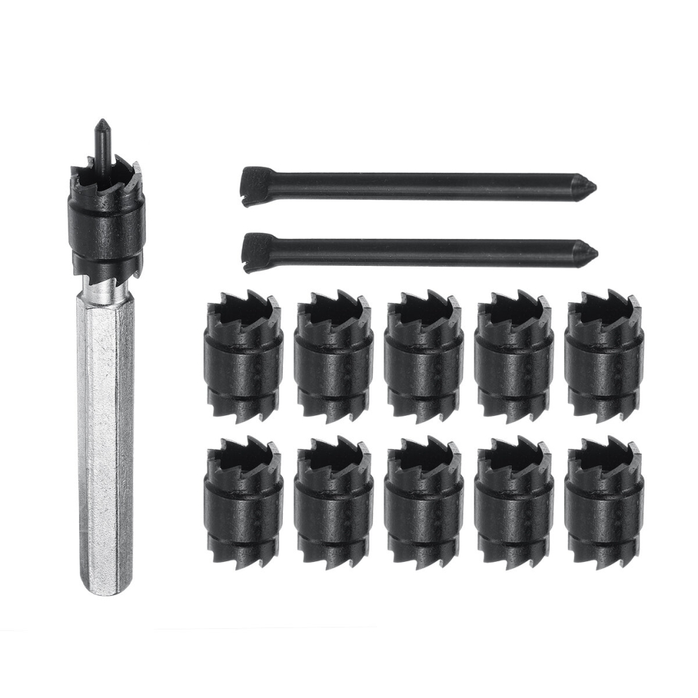 13Pcs 3/8 Inch Double Sided Rotary Spot Weld Cutter Remover Drill Bits Cut Welds Set Tools Kit 313112357352