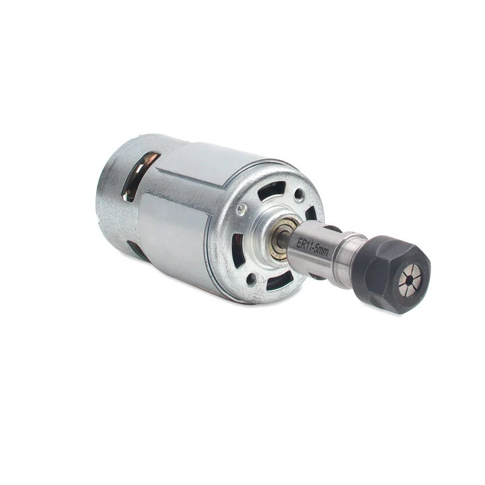 Machifit 775 Dc Motor 12-36V Ball Bearing Spindle Motor With Er11 Extension Rod Carving Cutter For Cnc Router Machine 6900076355353