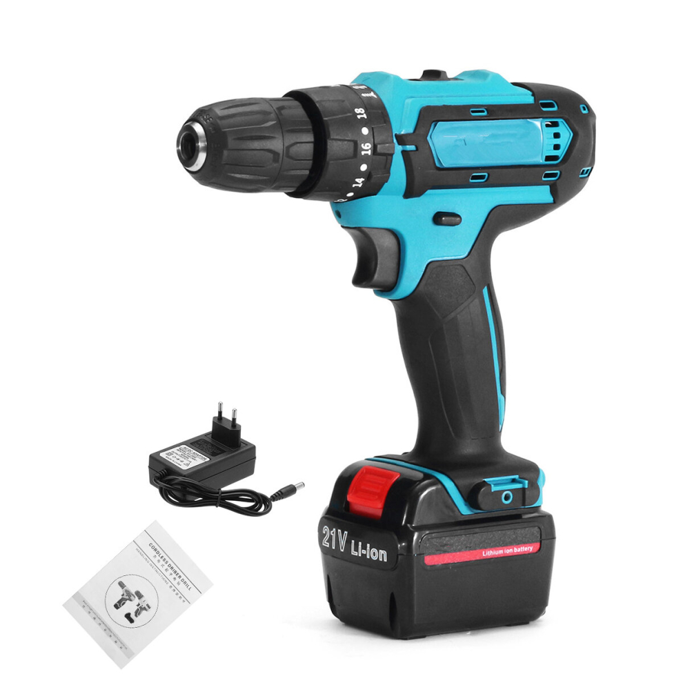12V Cordless Electric Impact Drill Multi-Function Hand Hammer Screwdriver Lithium Battery Rechargable 3796737095088