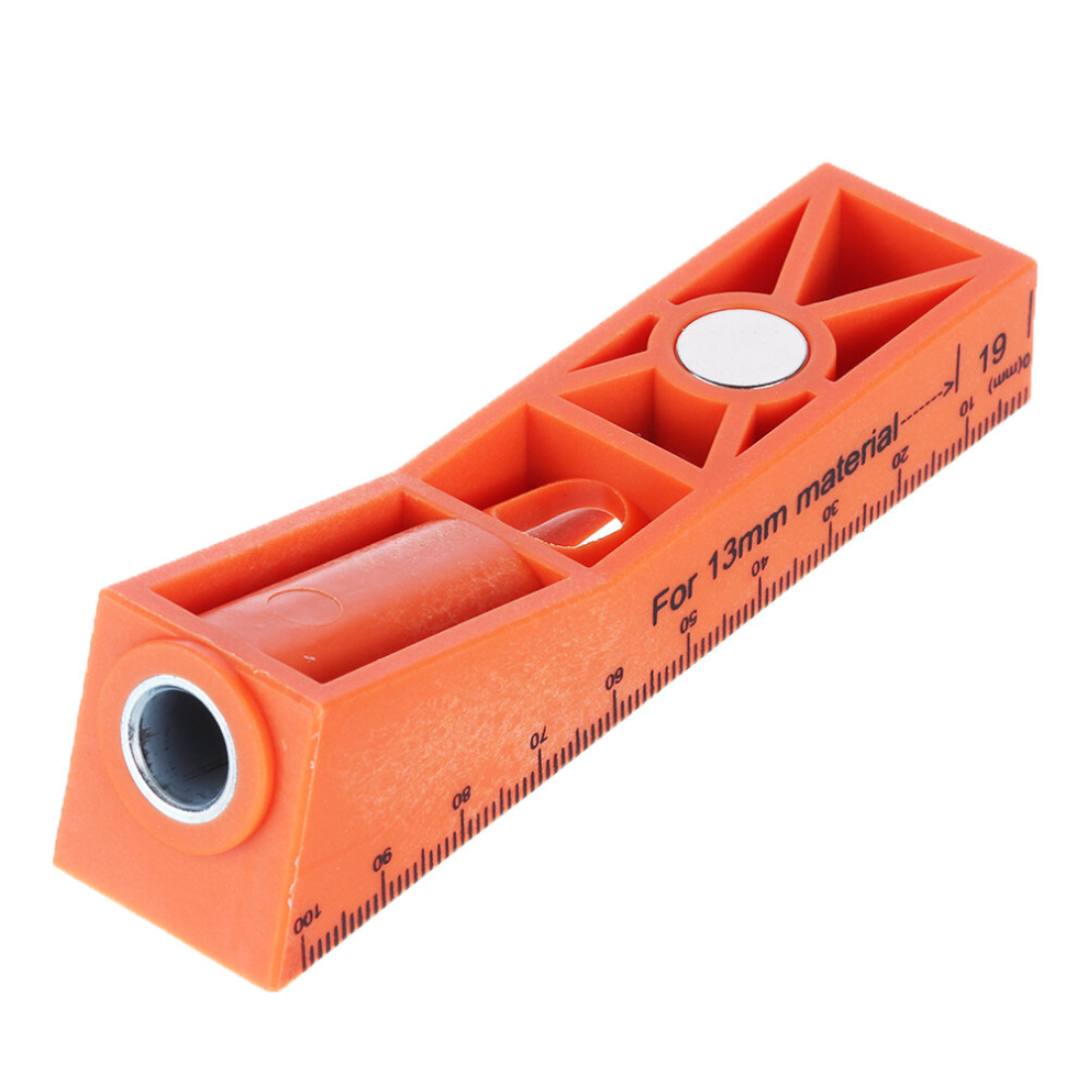 Drillpro Woodwokring Single Magnetic Woodworking Pocket Hole Jig Angle Drill Guide Drill Bit Hole Puncher Locator 6906139666459