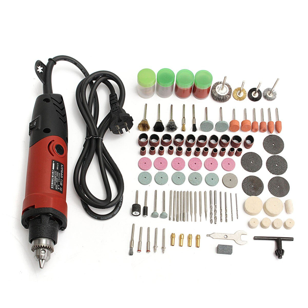 Drillpro 400W 220V Electric Drill Grinder Variable Speed Rotary Tool With 161Pcs Accessories 300742204439