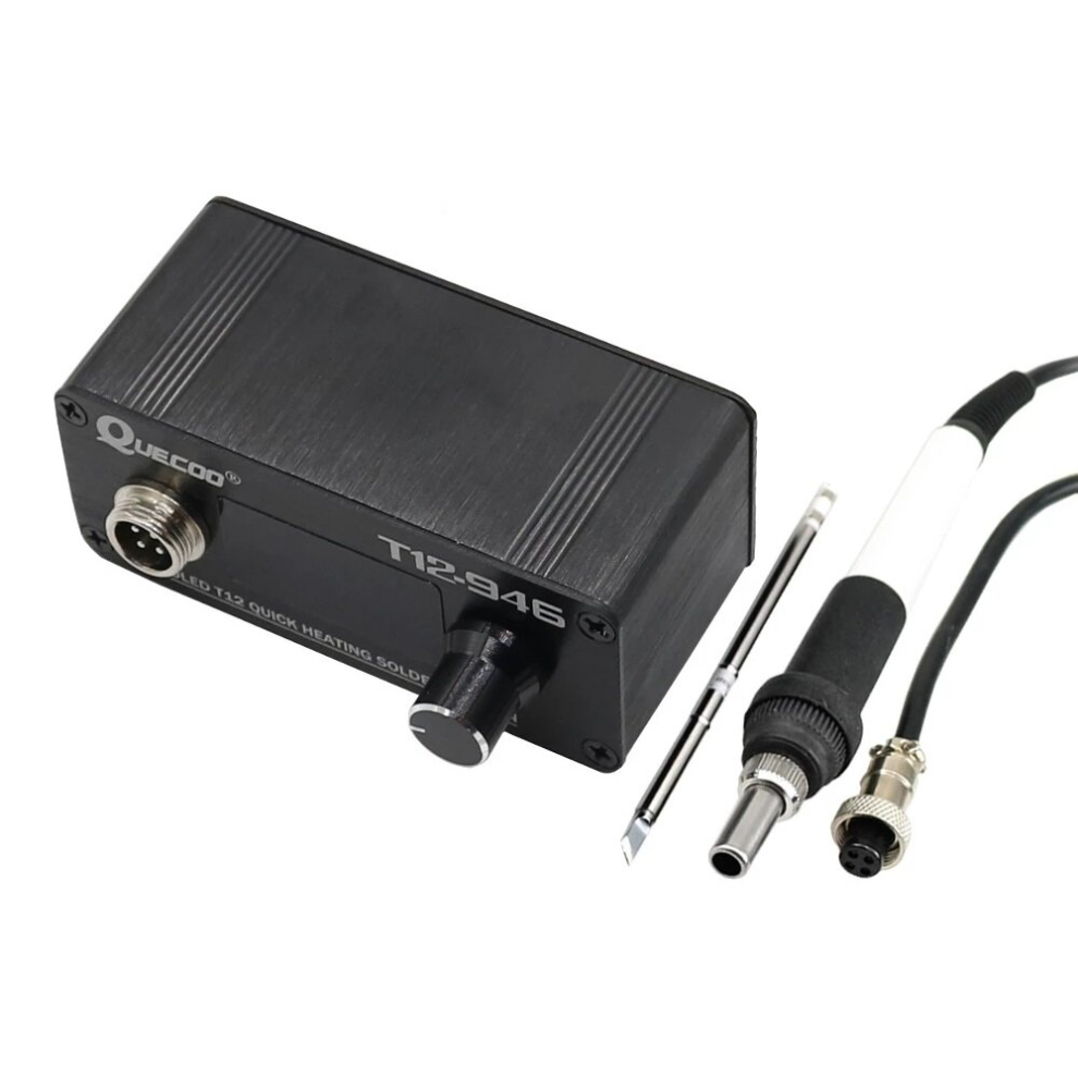 T12-946 Mini Soldering Station Electronic 1.3Inch Bigger Display Digital Controller With 907 Plastic Handle Welding Iron Tips 6906142431891
