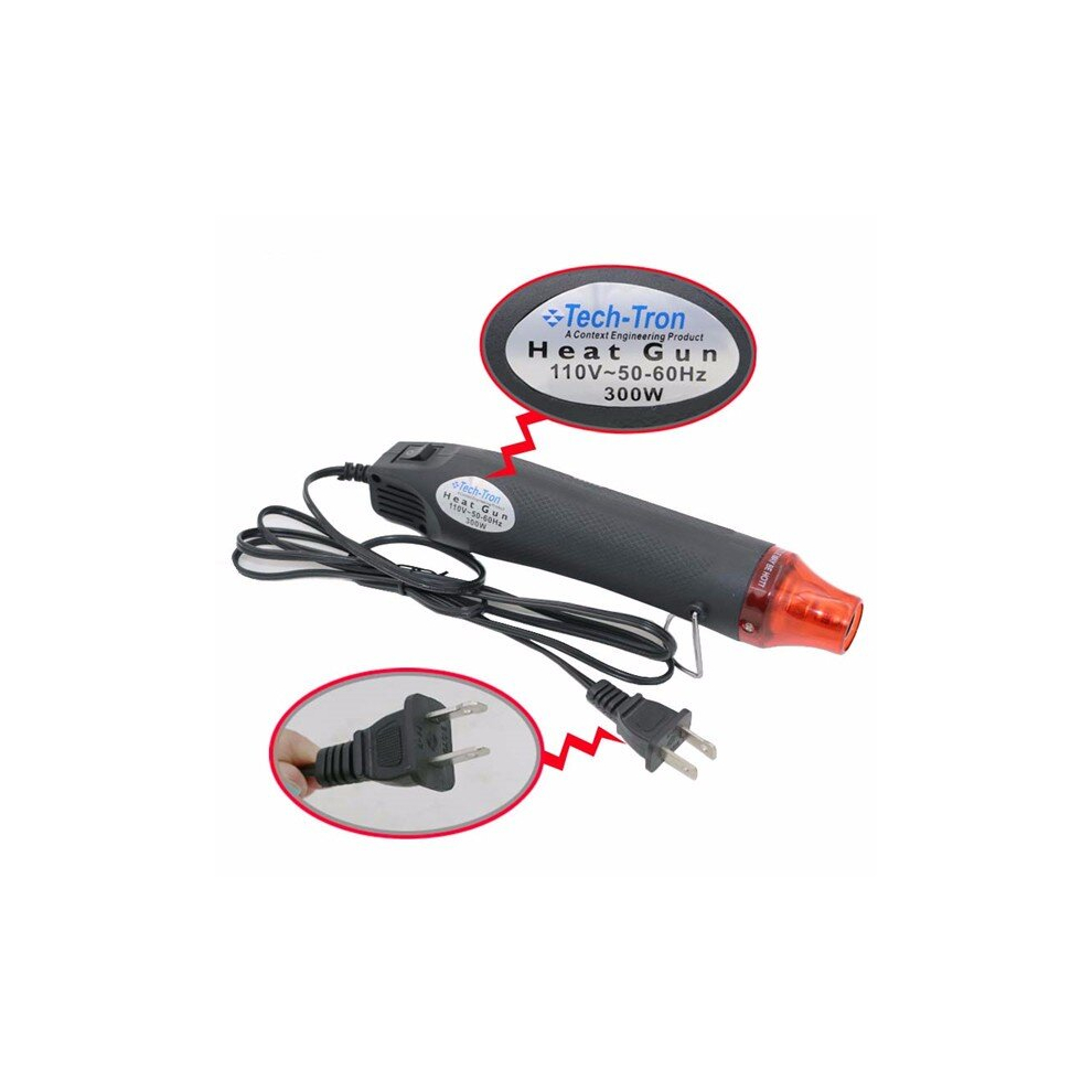 Daniu 110V 300W Diy Electric Heat Shrink Gun Power Tool Hot Air Temperature Gun With Supporting Seat 649490704823