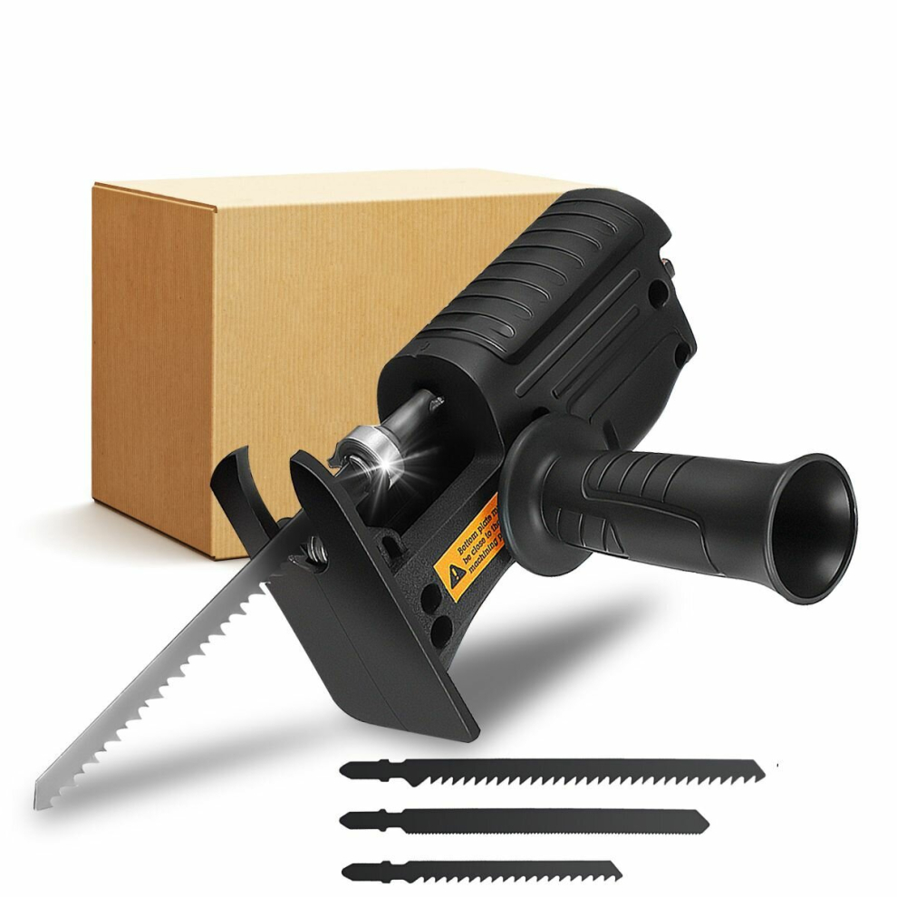 Blmiatko Electric Drill Modified To Electric Saws Reciprocating Saw Adapter Accessory With Sawblade Power Tool Saws Drill To Jig Saws 787850543375