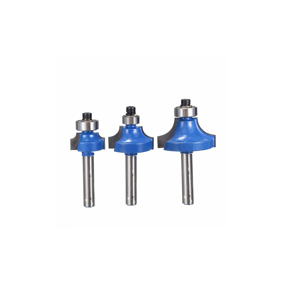 3Pcs 1/4 Inch Shank Router Bits Trimming Cutter Woodworking Tool 6901250854433