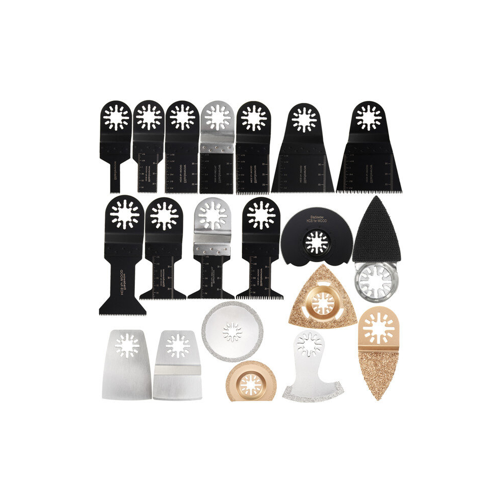 20pcs Oscillating Multitool Saw Blades Set Multitool Blades Kit For Fein Makita Bosch