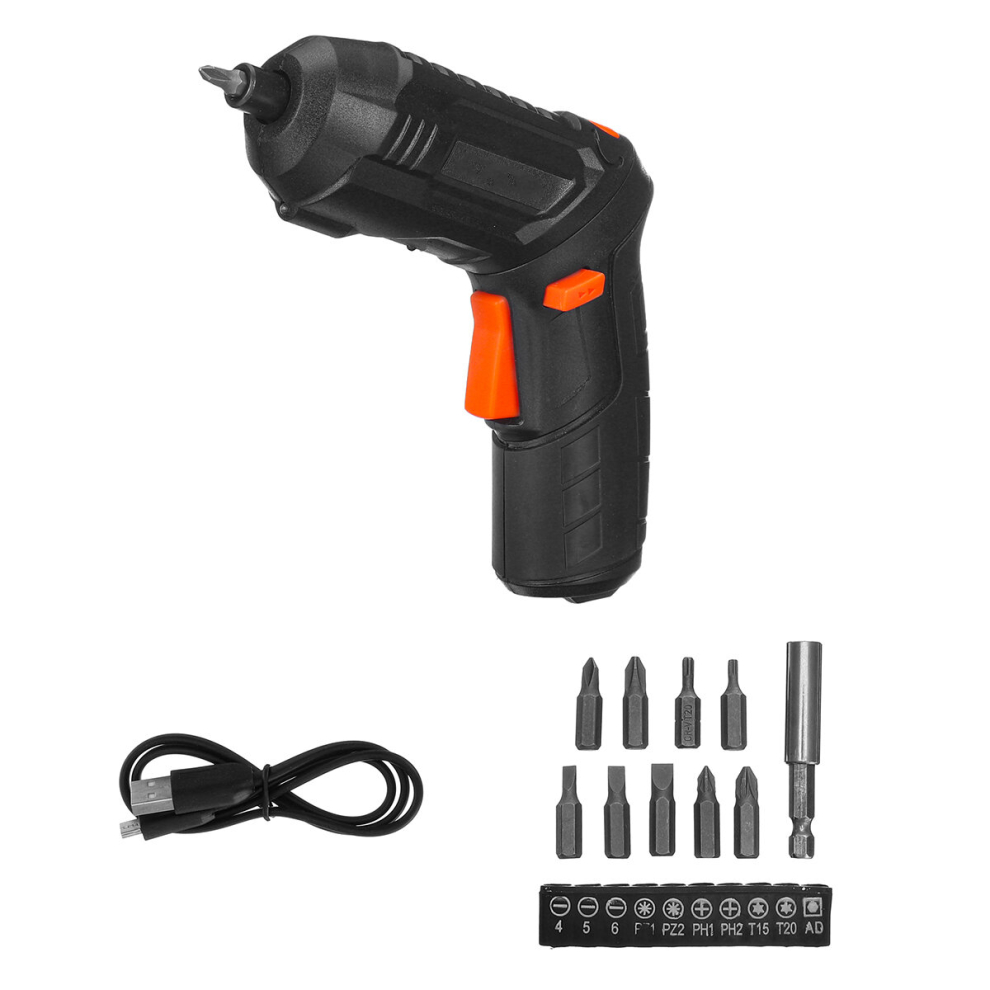 4.2V Cordless Electric Screwdriver Usb Rechargeable Screw Driver With 10Pcs Drill Bit Kit 8009677815261
