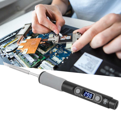 SQ-D60 60W Digital Soldering Iron Station DC12-24V Type-C Interface 100-400 Adjustable Temperature 1