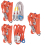 Tree Climbing Sets Climbing Spikes Safety Belt with Rope 2