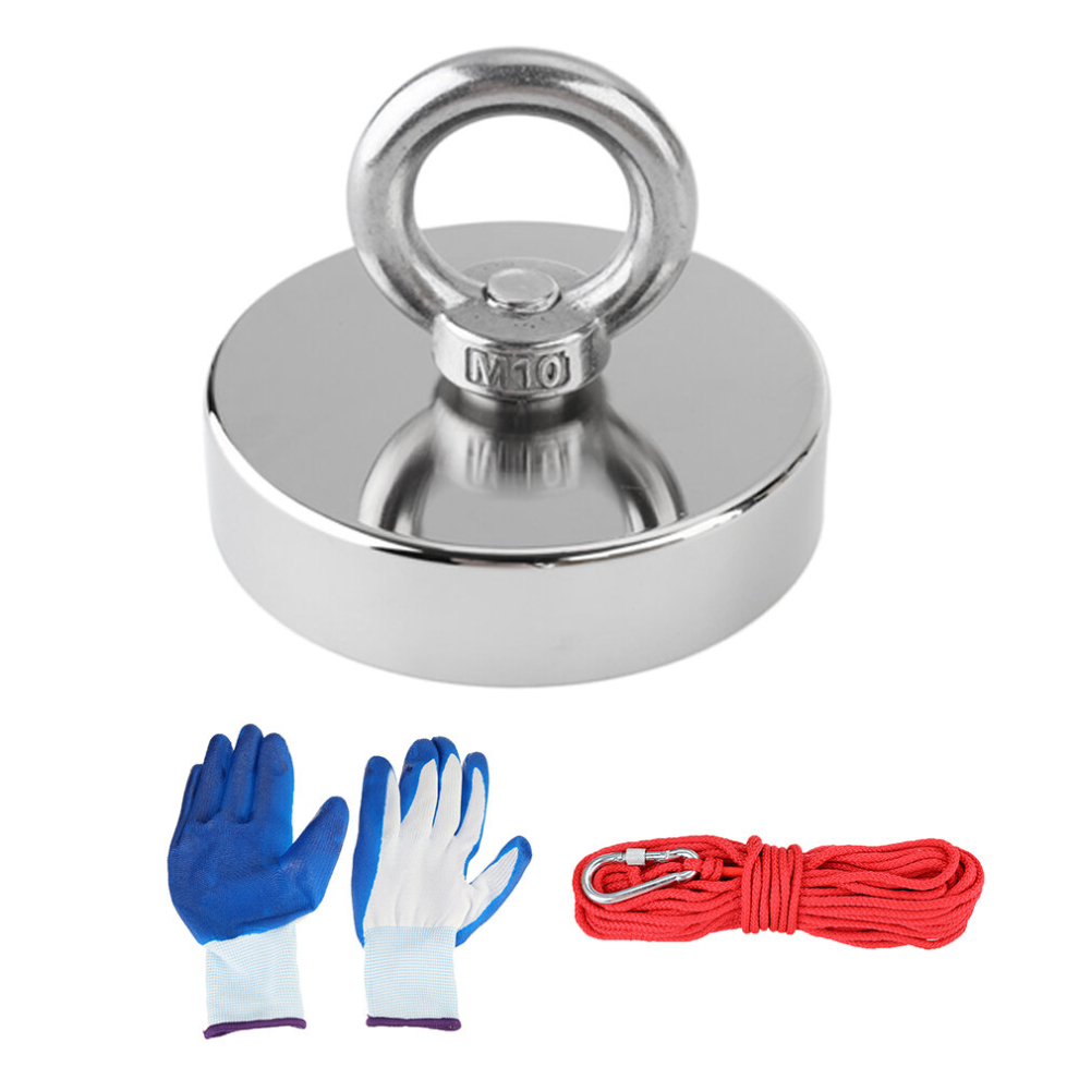 75Mm 300Kg Neodymium Fishing Salvage Recovery Magnet With 10/20 Meters Rope For Metal Detecting Fishing 6900065168117