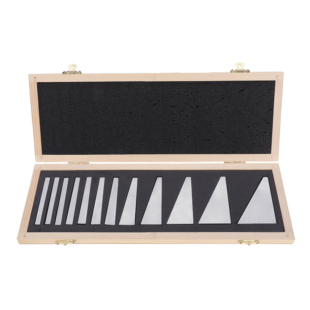 Machifit 12Pcs Precision Angle Blocks Set 1/4 To 30 Degree Gauge Milling Machinist Lathe Tools 3796737170860